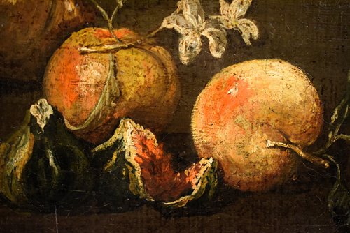 "Natura morta con vaso di fiori e Frutta"